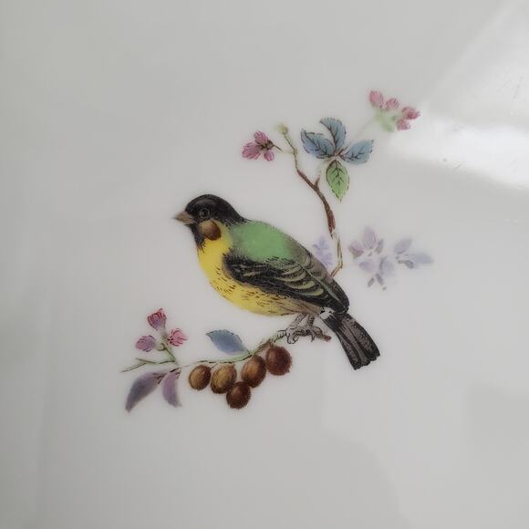 Bird Motif Gold Trimmed Serving Plate Set - Picture 5 of 10